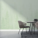 Foggy Watercolor Forest – Sage Green